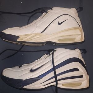 Vintage (1999-2000) Nike Air Force basketball shoes, size 12, used good.